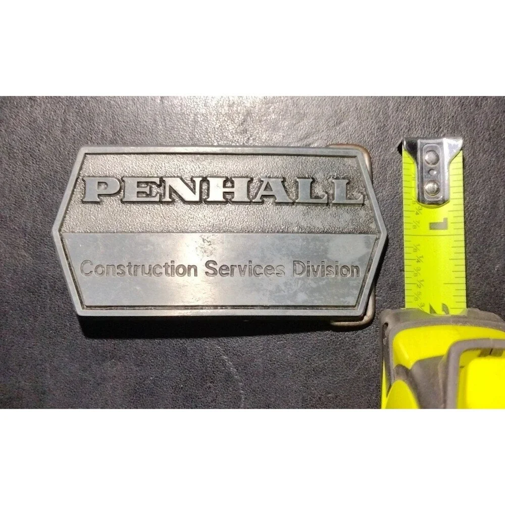Vintage PENHALL Construction Service Division Belt Buckle